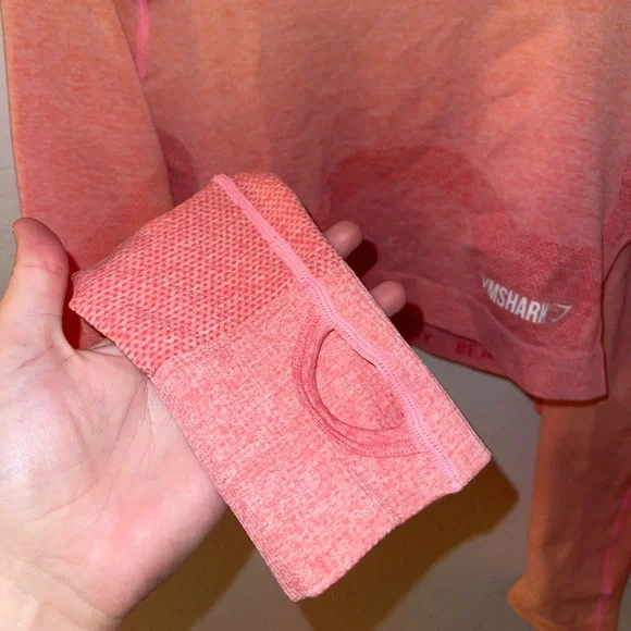 GYMSHARK OMBRÉ CROP TOP & LEGGINGS MATCHING SET - Picture 2 of 5